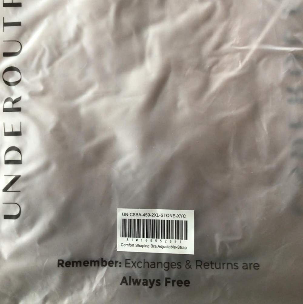 NWT Underoutfit wireless bra 459, size 2XL. - Picture 2 of 3